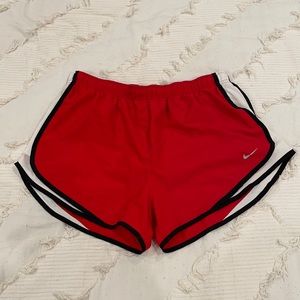 Red Nike Dri Fit Athletic Shorts